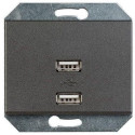 USB SOCKET 5V DC 3.4 A XP BLACK