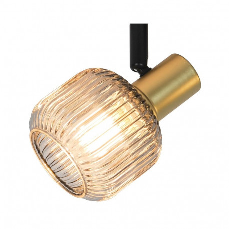 Spot Light valgusti Shadow 2xE14, must/kuldne
