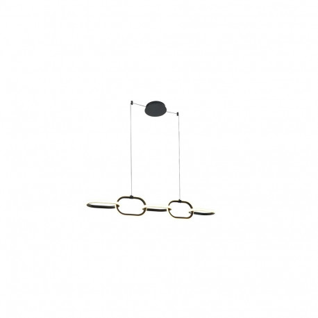 PENDANT LED LIGHT EDIRNA 5 4000K BLACK