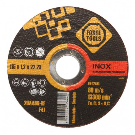 lõikeketas 115x1,2x22,23 mm FORTE TOO