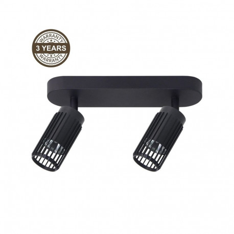 CEILING LIGHT ALVEO 2XGU10 ML0295 BLACK