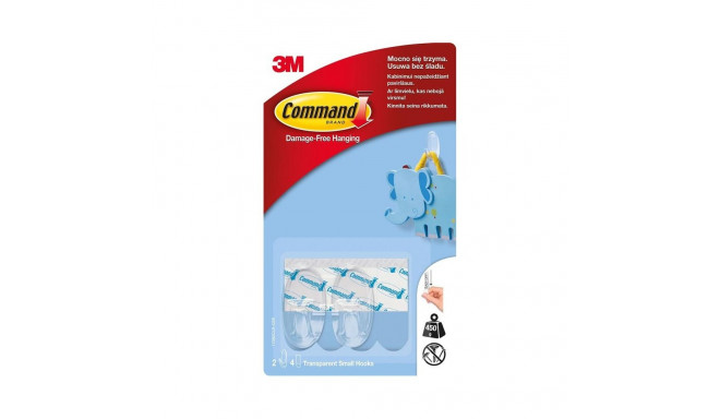 COMMAND 17092 CLEAR HOOKS/ S, 450GR