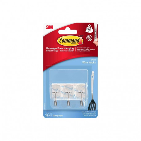 COMMAND TRANSPARENT SMALL WIRE HOOKS 170