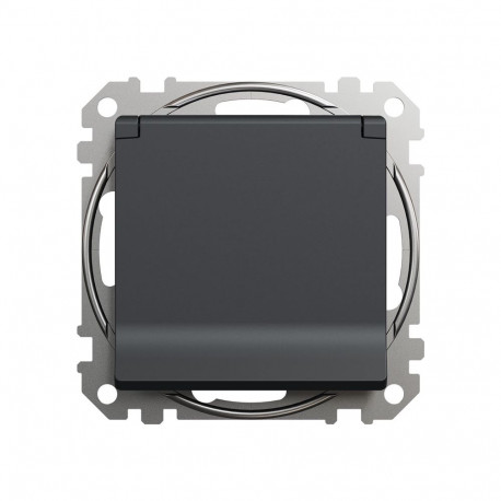 SOCKET IP44 SDD214024 ANTRACITE