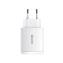 laadija 2xUSB-A + USB-C 30W valge