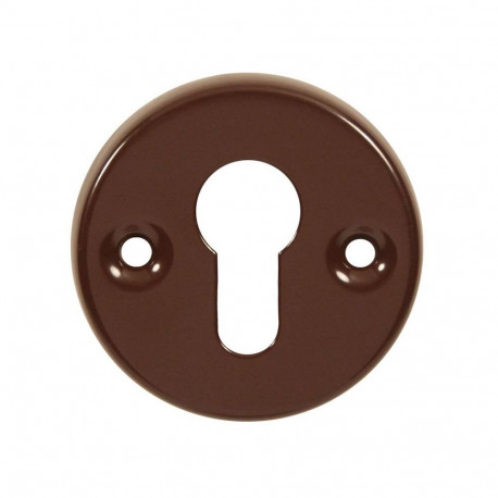 DOOR CYLINDER KEY PLATE BROWN, 100