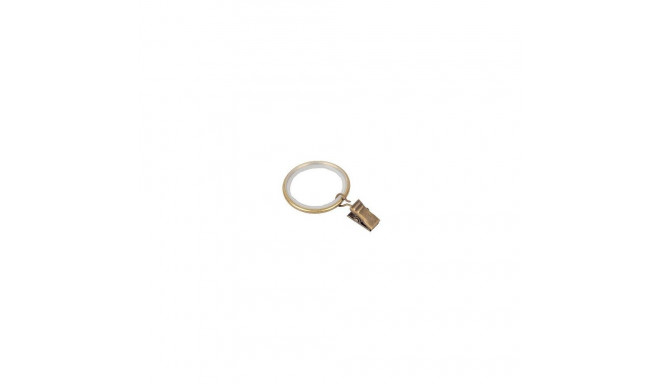 RINGS WITH CLIPS MODERN GOLD 25 MM 10PC