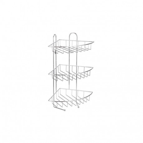 BATH SHELF HIC-0251 METAL ANGULAR 3 PAR