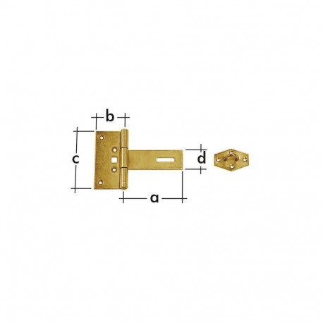 DOOR LUTCH 613201/871101 100x50x100x2,5