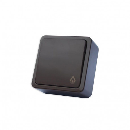 BELL BUTTON P110-012V OV PLAST ANTHR SL+