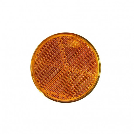 GLUED ROUND REFLECTOR YELLOW 370200AG