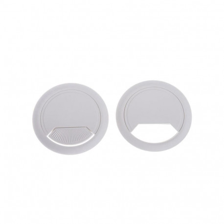 GROMMET FURN CABLE D60/S1 WHITE 2PCE HH