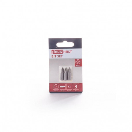 SCREWDRIVER BIT PH1X25MM 3PCS