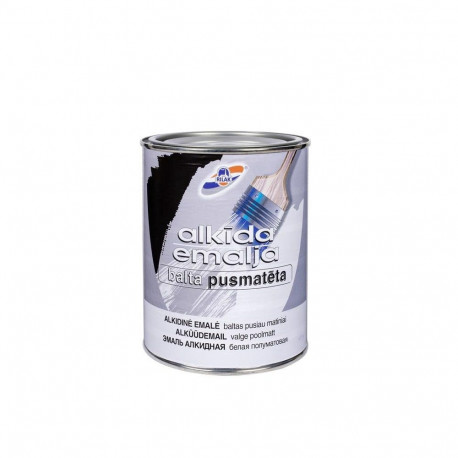 SEMI-MATT EMULSION PAINT WHITE 0,9 L