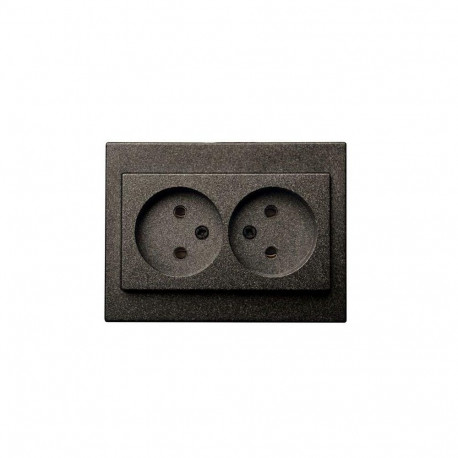 2-WAY SOCKET WITHOUT EARTHING