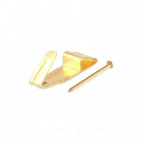 PICTURE HOOK PLAT 0/1 HOLE 12X6/17PCS