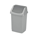 TRASH BIN CURVER CLICK-IT 9L SILVER