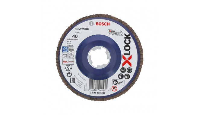 FLAP DISC 125MM 40 Bosch X-LOCK