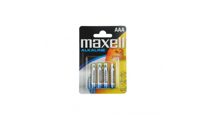 MAXELL BATTERY ALKALINE LR03/AAA BLISTER*4+2 790240.04.EU