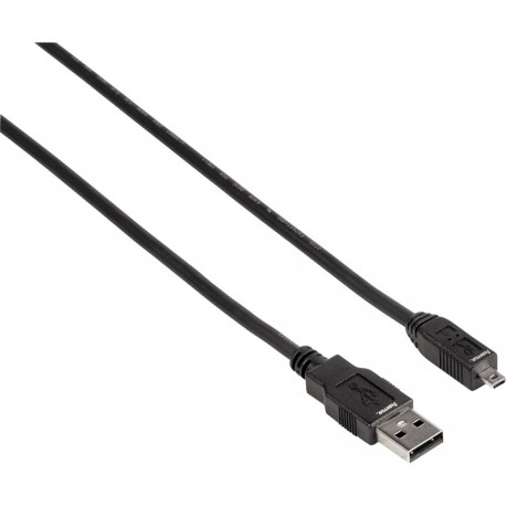 Hama USB 2.0 kaabel B8 pin USB A - mini USB B must 1,8 m