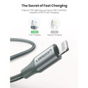 UGREEN Lightning to Type-C Cable 1m black
