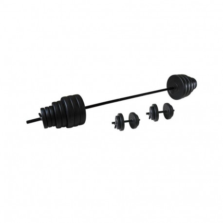 Hantli-/tõstekangikomplekt TUNTURI Vinyl Barbell/Dumbbell Set 50kg