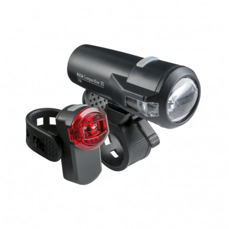 Jalgrattatulede komplekt AXA Compact Line Battery 35 Set
