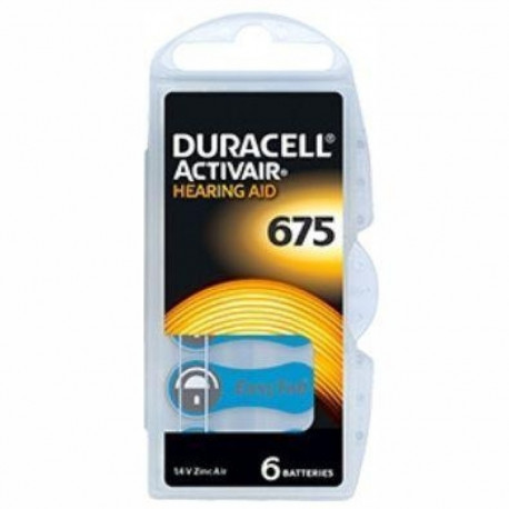 Duracell battery 675/A675 6pcs