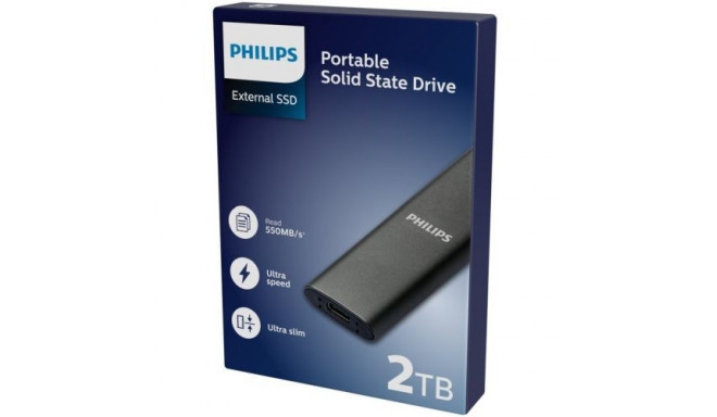 Philips External SSD 2TB Ultra speed Space grey