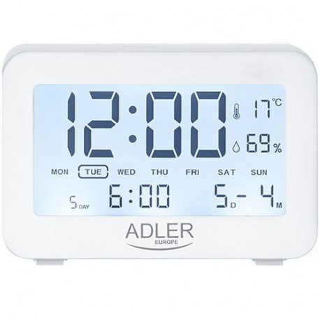 Adler AD 1196W alarm clock with temperature