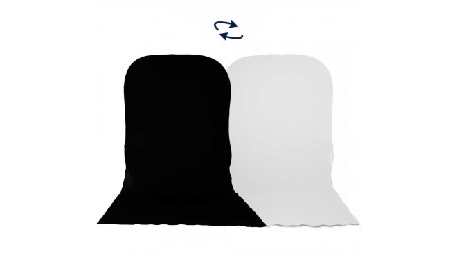 Manfrotto Background 1.8 x 2.1m Black/White with train