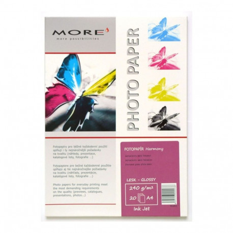 ARMOR Fotopapír Harmony 240g, A4 glossy, 20 listů, inkjet