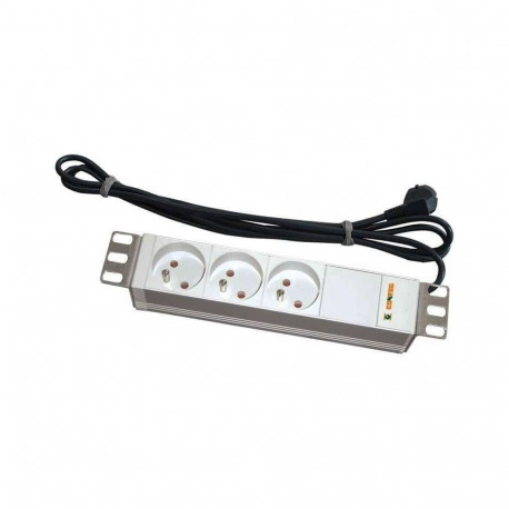 CONTEG Power Socket panel 10", 3x230V, 1U