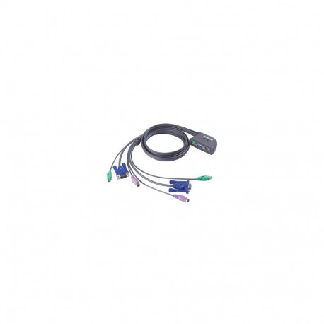 ATEN 2-port KVM PS/2 mini, 1.2m cables