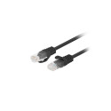 PATCHCORD CAT.6 UTP 0.25M BLACK FLUKE PASSED LANBERG 10-PACK