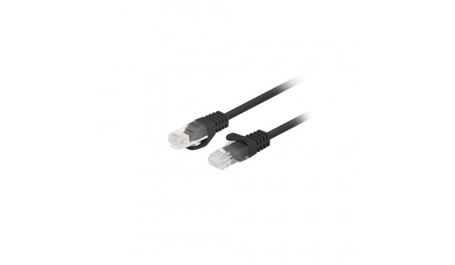 PATCHCORD CAT.6 UTP 0.25M BLACK FLUKE PASSED LANBERG 10-PACK