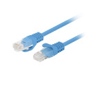PATCHCORD CAT.6 UTP 0.25M BLUE FLUKE PASSED LANBERG 10-PACK