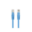 PATCHCORD CAT.6 UTP 0.25M BLUE FLUKE PASSED LANBERG 10-PACK