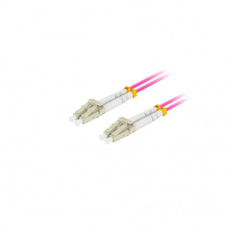 FIBER OPTIC PATCHCORD MM LC/UPC-LC/UPC DUPLEX 0.5M LSZH OM4 50/125 3.0MM VIOLET LANBERG
