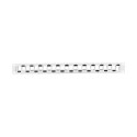 PATCH PANEL BLANK 24 PORT 1U STAGGERED WITH ORGANIZER FOR KEYSTONE MODULES GREY LANBERG
