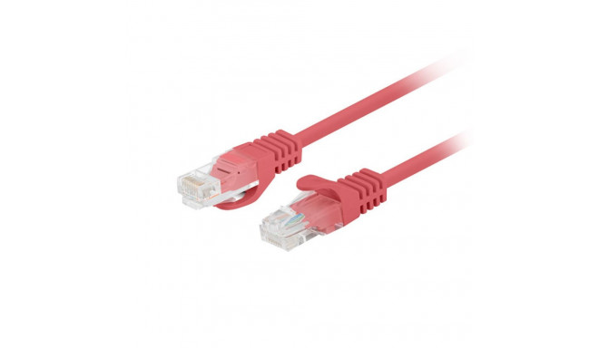 PATCHCORD CAT.5E UTP 1M RED FLUKE PASSED LANBERG 10-PACK