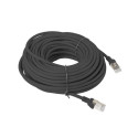 PATCHCORD CAT.6 UTP 20M BLACK FLUKE PASSED LANBERG