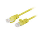 PATCHCORD CAT.6 UTP 7.5M YELLOW FLUKE PASSED LANBERG
