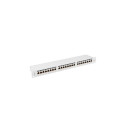 PATCH PANEL 24 PORT 1U 19" CAT.6A FTP WITH CABLE ORGANIZER SHIELDED GREY LANBERG