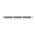 PATCH PANEL 24 PORT 1U 19" CAT.6A FTP WITH CABLE ORGANIZER SHIELDED GREY LANBERG