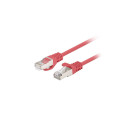 PATCHCORD CAT.6 FTP 1M RED FLUKE PASSED LANBERG 10-PACK