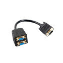 VGA(M)->2X VGA(F) ADAPTER CABLE 20CM BLACK LANBERG
