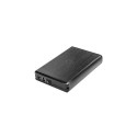 EXTERNAL HDD/SSD ENCLOSURE NATEC RHINO SATA 3.5" USB 3.0 ALUMINUM BLACK