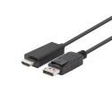 DISPLAYPORT(M) V1.1 ->HDMI(M) CABLE 3M BLACK LANBERG