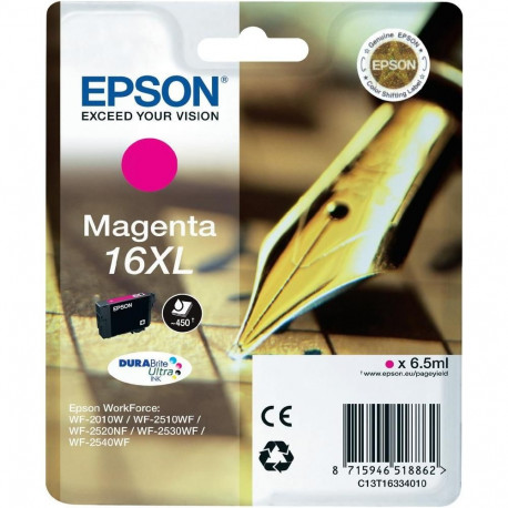 Epson ink cartridge WF2010/2510/2520/2530/2540 450lk 6,5ml NO16XL, magenta